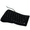 Spanish Language 84 Key Wired Folding Soft Flexible Silicone Keyboard for ASUS Lenovo Acer Gateway HP PC Laptop Desktop Computer