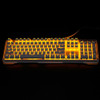 James Donkey 619 Gaming Keyboard 104keys Gateron Switches USB Wired Yellow Backlight Mechanical Keyboard for Mac PC Gamer CS LOL