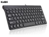 KuWFi New Keyboard Ultra thin Quiet Small Size 78 Keys Mini Multimedia USB Keyboard For Laptop PC Macbook 