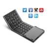 3 in 1 Wireless Bluetooth Keyboard Super Slim Touchpad Twice Foldable Keypad Rechargeable for Tablet/Laptop Android/IOS devices