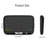 Wechip Mini H18 Wireless Keyboard 2.4 G Portable Keyboard With Touchpad Mouse for Windows Android Smart TV Linux Windows Mac