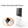 AEKU Qmart Q5 2G GSM Card Mobile Phone 5.5mm Ultra Thin Pocket Mini Slim Card Phone 0.96 inch QWERTY Keyboard Card Cell phone