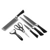 6 Pieces 3Cr13 Stainless Steel Kitchen Knife set Chef Carving Cleaver Utility Knives 3.5" 5" 7" 8" 8" 8" Non-stick Cooking Tools