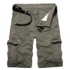 2018 Mens Military Cargo Shorts Summer army green Cotton Shorts men Loose Multi-Pocket Shorts Homme Casual Bermuda Trousers 40