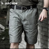 S.ARCHON US Summer Waterproof Military Loose Cotton Shorts Men Casual Tactical Cargo Breathable Shorts Elastic Waist Army Shorts