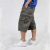 Summer Mens Shorts Beach Cargo Shorts Cotton Casaul Loose Hip Hop Harem Shorts With Pockets Wide Leg Thin Shorts Big Size 6XL