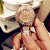 Luxury Brand Fashion Jewelry Bracelet Stainless Steel Ceramic Rhinestone Watches Women Ladies Watch Quartz Wristwatch For Gift