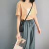 Mooirue 2019 Summer Spring Korean Kawaii Tee Shirt Tee Femme Letter Printing Printed Short Sleeve New Arrivals Tshirt