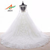 ANTI Romantic Ball Gown Wedding Dress With Long Sleeves Appliques Front open skirts fold Train Robe De Mariee Bridal Gowns 2019