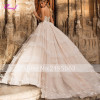 New Arrival Charming Strapless Lace Up A-Line Wedding Dress 2019 Gorgeous Appliques Beaded Princess Bridal Gown Vestido de Noiva