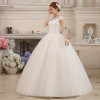  Fansmile Real Photo Cheap Short Sleeve Ball Wedding Dresses 2019 Lace Vintage Plus Size Bridal Gown Vestido de Noiva FSM-038F