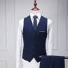 (Jacket+Vest+Pants) Men's suits 2017 new style Men's casual fashion wool suit Men high quality wool wedding suits 