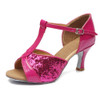Women Girls Latin Dance Shoes Satin /Glitter Tango dance shoes Ballroom Dance Shoes High Heels 5 Colors