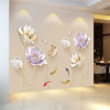 Chinese Style Flower 3D Wallpaper Wall Stickers Living Room Bedroom Bathroom Home Decor Decoration Poster
