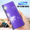  Mirror Clear View Smart Case For Huawei P20 P20 Lite Case Luxury Flip Stand Cover For Huawei P Smart P10 Mate 10 Lite Pro Cases