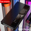 For Huawei P10 P10 Plus P20 Pro Case PU Leather Flip Cover Smart Window View Phone Cases For Huawei P10 Plus mate10 pro mate 9