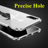 For iphone X case for iphone 6 6S 7 8 plus Aluminum Metal Frame + acrylic back cover luxury phone case ultra thin sword funda