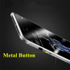 For iphone X case for iphone 6 6S 7 8 plus Aluminum Metal Frame + acrylic back cover luxury phone case ultra thin sword funda