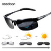 Reedoon Photochromic Sunglasses Polarized Lens UV400 Aluminium Magnesium Frame Driving Goggles For Men High Quality