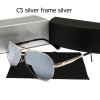 Sunglass Polarized high quality Men uv400 sunglasses with logo Large frame Driving pilot Glasses Oculos De Sol