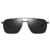  Fashion New Sunglasses Men Polarized Driver Driving Sun Glasses Black Fishing Anti Uv Square Alloy Big Box Male Glasses Mirrors