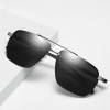  Fashion New Sunglasses Men Polarized Driver Driving Sun Glasses Black Fishing Anti Uv Square Alloy Big Box Male Glasses Mirrors