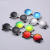 Aluminium Steampunk Round Sunglasses Men Women Anti-UV Polarized Metal Frame Retro Sun Glasses driving Mirror gafas de sol