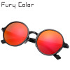 Aluminium Steampunk Round Sunglasses Men Women Anti-UV Polarized Metal Frame Retro Sun Glasses driving Mirror gafas de sol