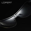 LOPERT Men's Sunglasses Brand Designer Pilot Polarized Male Driving Sun Glasses fishing glasses oculos de sol masculino For Men 