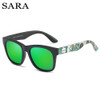 SARA Round Polarized Sunglasses Men Women Driving Coating Eyewear Male Sun Glasses UV400 Rays Sunglasses Travel Goggles 