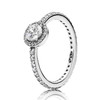 100% 925 Sterling Silver Pan Ring Pave Classic Elegance With Crystal Rings For Women Wedding Party Gift Fine Jewelry