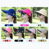 Sun Hats for Women Visors Hat Fishing Fisher Beach Hat UV Protection Cap Black Casual Womens Summer Caps Ponytail Wide Brim Hat