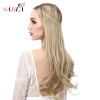 14" 16" 18" 120g Wave Halo Hair Extensions Invisible Ombre Bayalage Synthetic Natural Flip Hidden Secret Wire Crown Grey Pink 