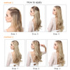 14" 16" 18" 120g Wave Halo Hair Extensions Invisible Ombre Bayalage Synthetic Natural Flip Hidden Secret Wire Crown Grey Pink 