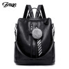 ZMQN Backpack School 2019 Women Bag Waterproof Backpack For Woman Shoulder Vintage Big Capacity PU Leather Travel Back Pack C119