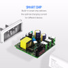 LED Display 3 USB Charger, ROCK Universal Mobile Phone USB Charger Fast Charging Wall Charger For iPhone Samsung Xiaomi Max 2.4A