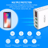 LED Display 3 USB Charger, ROCK Universal Mobile Phone USB Charger Fast Charging Wall Charger For iPhone Samsung Xiaomi Max 2.4A