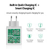 Ugreen USB Charger Universal Quick Charge 3.0 30W Fast Mobile Phone Charger(Quick Charge 2.0 Compatible) for Samsung Huawei LG