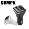 SUMPK smart usb car charger 5V4.8A LED Display usb phone Charger Dual USB Mobile Phone Travel Charger for iPad for iphone