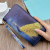  2018 New Fashion Peacock Women Wallets Long Zipper Clutch Purse Large Capacity Student Mobile Phone Hand Bags Portefeuille Femme 