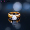 Xuping Christmas Luxury Ring Popular Design Charm Style Girl Women Gold Color Plated Jewelry Valentine's Day Gift 10534