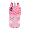 3D Fashion Cartoon Pink Unicorn Soft Silicone Case For Samsung Galaxy S7 S8 S9 Plus J3 J5 J7 2016 2017 G530 J6 A8 A6 2018 Cover