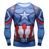 3D Printed T-shirts Captain America Civil War Tee Long Sleeve Compression Shirt Cosplay Costume Fitness Clothing Tops Male