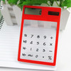 Centechia 8 Digit LCD Touch Screen Ultra slim Transparent Solar CalculatorStationery Clear Scientific Calculator Office