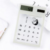 Solar Mini Transparent Office Student Calculator for Mathematics Portble Scientific Mini Calculators Mini Solar Calculators 