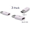 3PCS USB C to Micro USB Adapter Type C Data Syncing Charging for Nexus 5X 6P Samsung S8 Plus Oneplus 5 Charger Phone Accessories