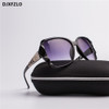 DJXFZLO 2018 New Large Frame Designer Sunglasses Women's High Quality Fashion Mirror Sunglasses Women's Brand UV400