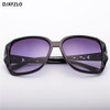 DJXFZLO 2018 New Large Frame Designer Sunglasses Women's High Quality Fashion Mirror Sunglasses Women's Brand UV400