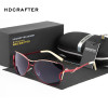 HDCRAFTER sunglasses women polarized vintage butterfly Fashion Ladies Sun Glasses Female Gradient oversized women sunglasses