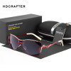 HDCRAFTER sunglasses women polarized vintage butterfly Fashion Ladies Sun Glasses Female Gradient oversized women sunglasses